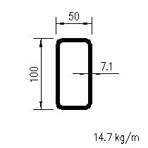 HFRHS 100x50x7,1