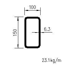 HFRHS 150x100x6,3