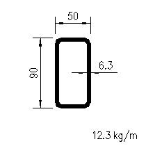 HFRHS 90x50x6,3